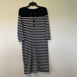 TALBOTS Navy size small knit dress..